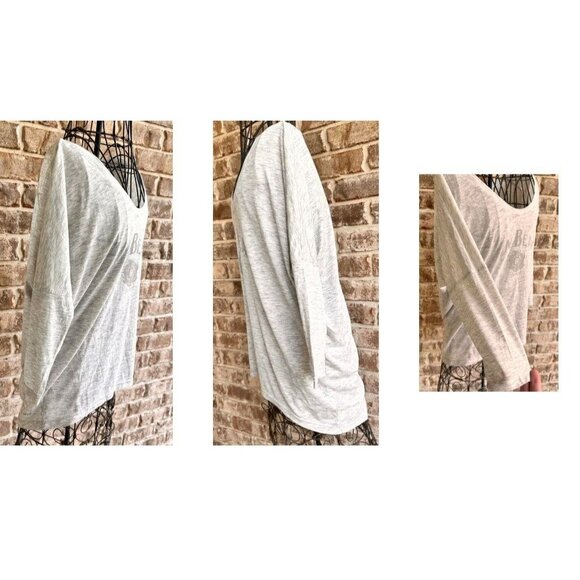 NWT Knob Hill Jim Beam Tee Top Sz M Light Gray Bourbon Whiskey Logo Drop… - Picture 11 of 12